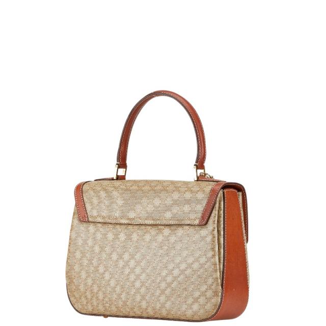 セリーヌ マカダム ハンドバッグ ショルダーバッグ 2WAY ベージュ  