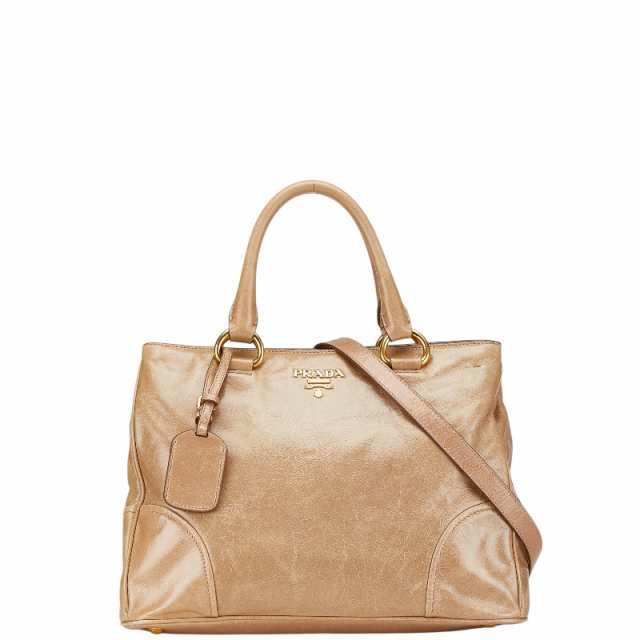 プラダ ハンドバッグ ショルダーバッグ 2WAY BN2323 ベージュ レザー 