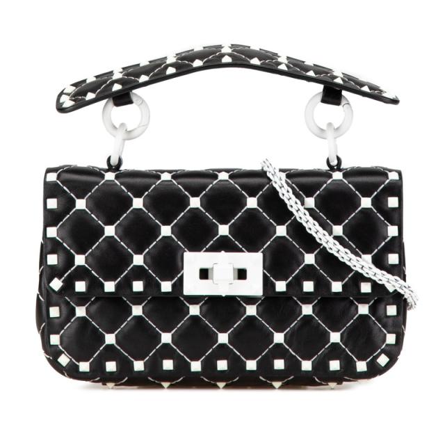 VALENTINO ショルダーバッグ MW0B0122 ヴァレンティノ レザー ロックスタッズ スパイク チェーン