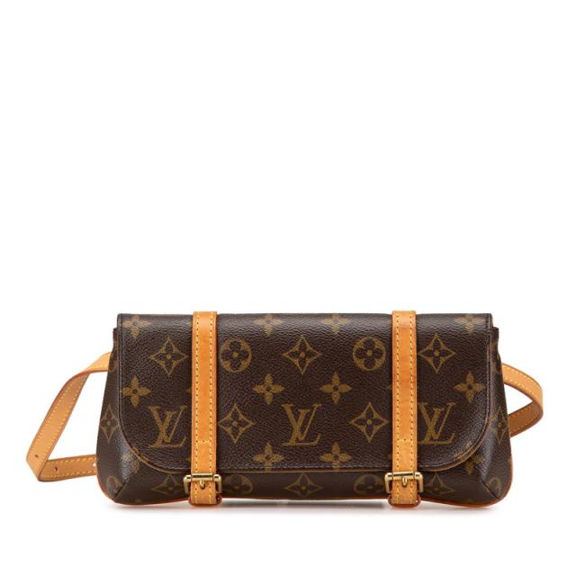 ルイ ヴィトン モノグラム ポシェット マレル ボディバッグ ウエストバッグ M51159 ブラウン PVC レザー LOUIS VUITTON 【中古】