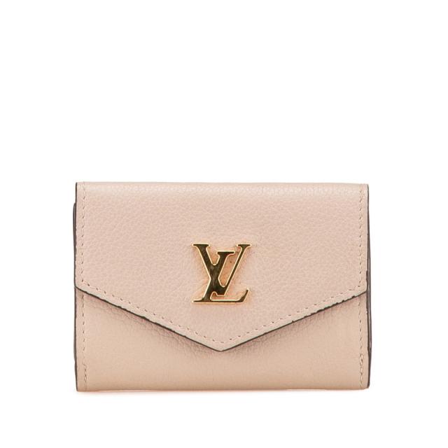 ルイ ヴィトン ポルトフォイユ ロック ミニ 三つ折り財布 コンパクトウォレット M69340 グレージュ カーフ LOUIS VUITTON 【中古】