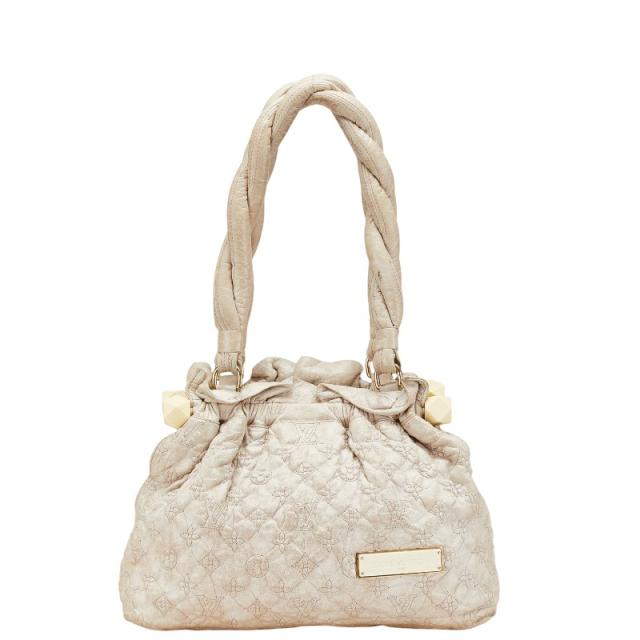 ルイ ヴィトン モノグラム オランプ ストラトゥスPM ショルダーバッグ M95369 エクリュ ベージュ レザー LOUIS VUITTON 【中古】