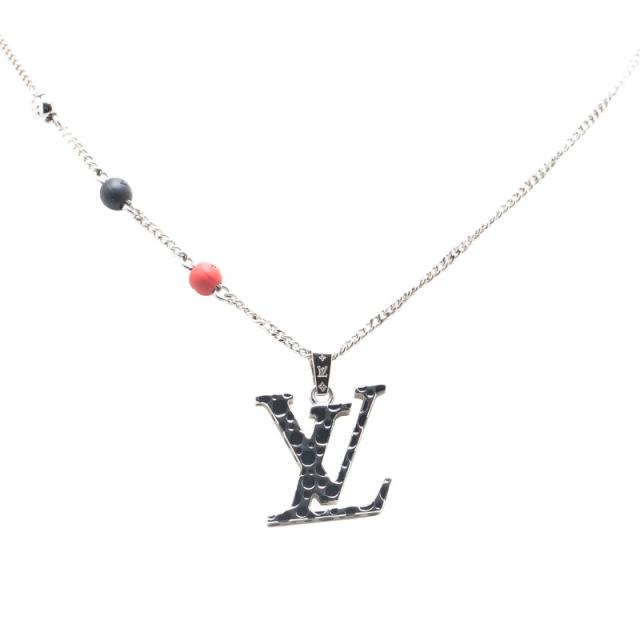 ルイ ヴィトン ×草間彌生 LV インフィニティ ドット ネックレス M01089 シルバー マルチカラー メタル エナメル LOUIS VUITTON 【中古】
