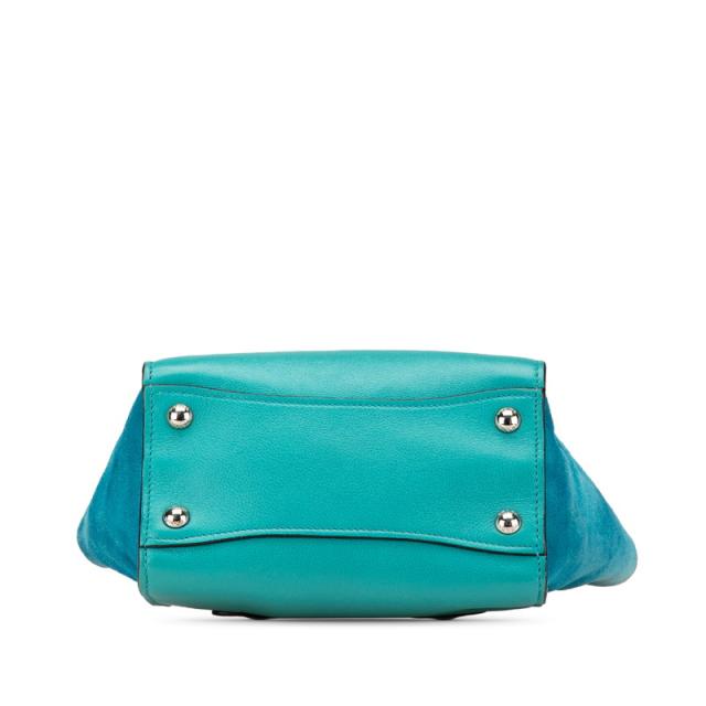 プラダ ハンドバッグ ショルダーバック 2WAY ターコイズブルー レザー スウェード レディース PRADA 【中古】_2