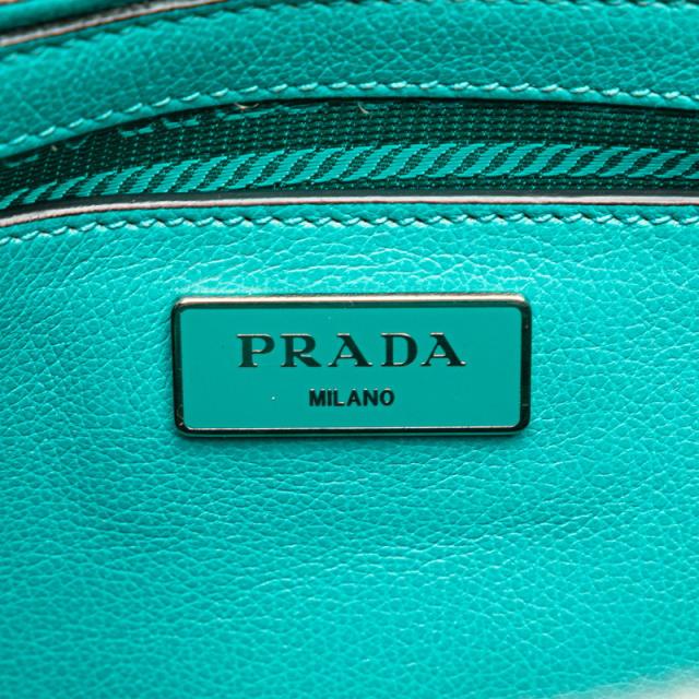 プラダ ハンドバッグ ショルダーバック 2WAY ターコイズブルー レザー スウェード レディース PRADA 【中古】_7