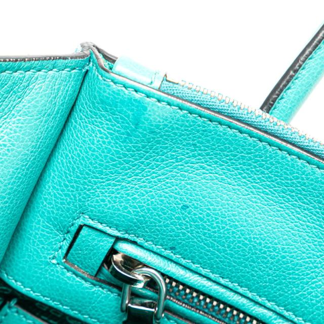プラダ ハンドバッグ ショルダーバック 2WAY ターコイズブルー レザー スウェード レディース PRADA 【中古】_4