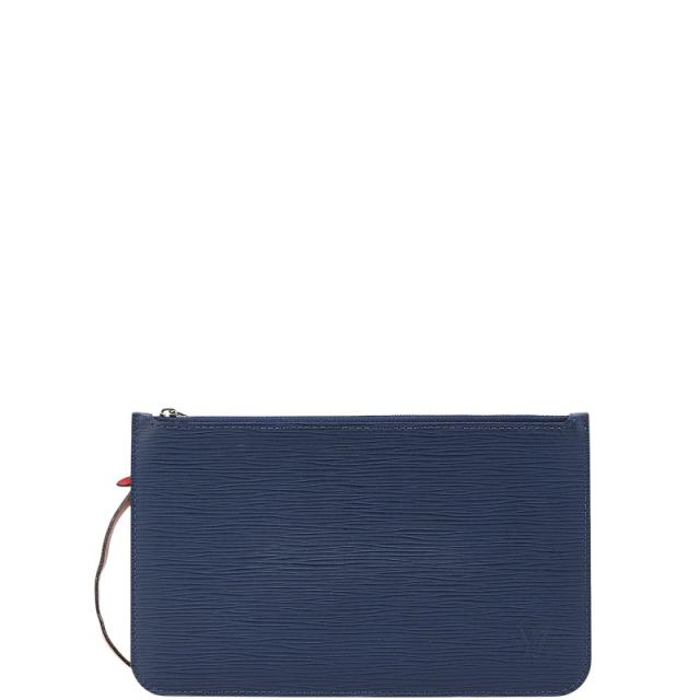 ルイ ヴィトン エピ ネヴァーフル 付属品ポーチ ポーチ アンディゴブルー コクリコ レザー レディース LOUIS VUITTON 【中古】