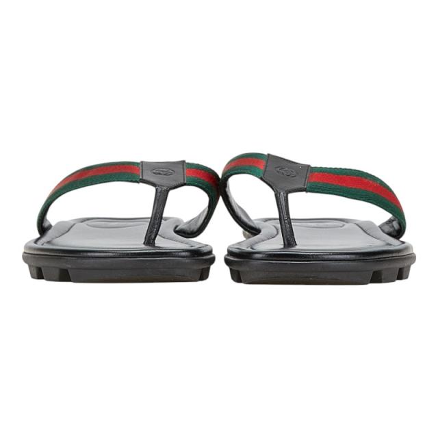 GUCCI シェリーライン　レザーサンダル ブラウン GUCCI サンダル シェリーライン レザー ブラウン - メルカリ