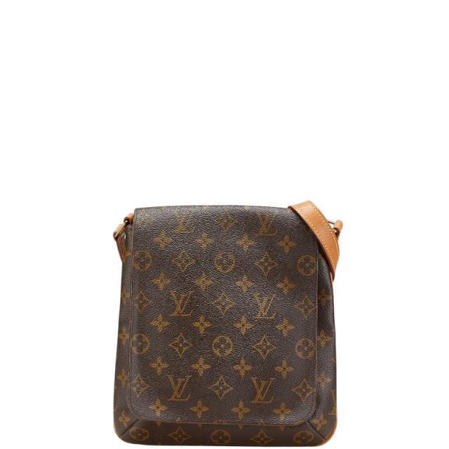 ルイ ヴィトン モノグラム ミュゼットサルサ ショート ショルダーバッグ M51258 ブラウン PVC レザー レディース LOUIS VUITTON 【中古】
