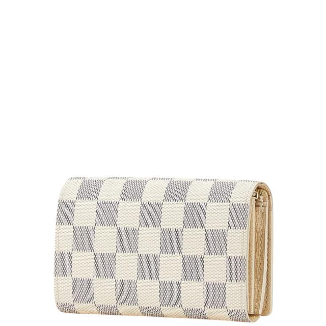 ルイヴィトン 二つ折り財布 ダミエ 白