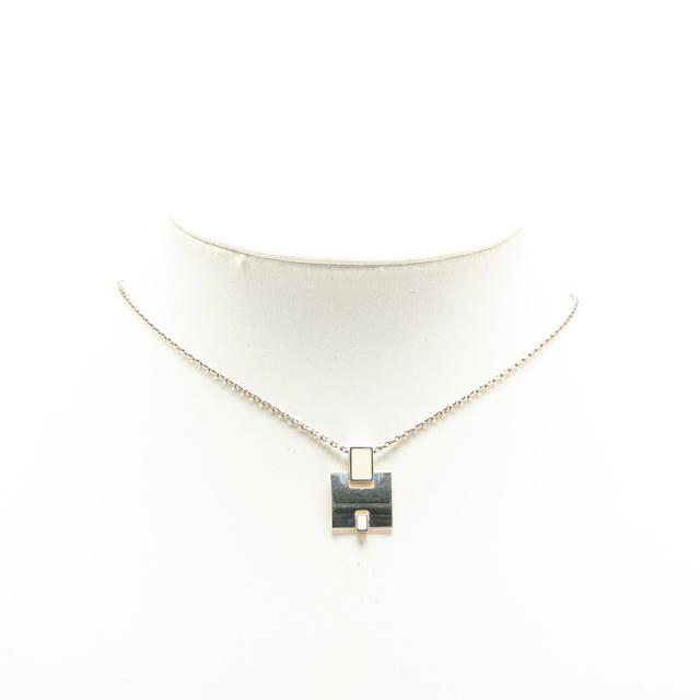 エルメス アイリーン ネックレス ホワイト シルバー メタル レディース HERMES 【中古】_4