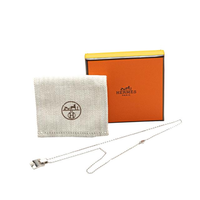 エルメス アイリーン ネックレス ホワイト シルバー メタル レディース HERMES 【中古】_3