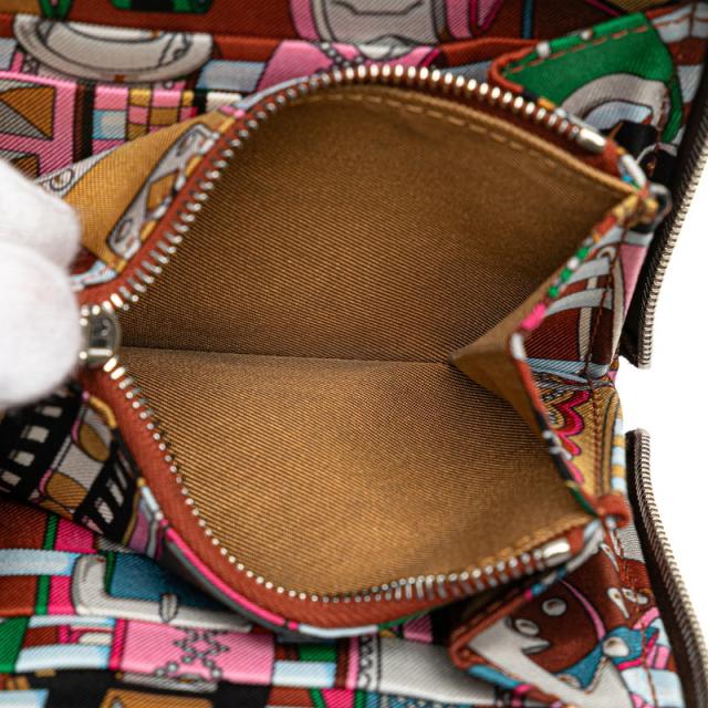 エルメス アザップ シルクイン コンパクト ラウンドファスナー 二つ折り財布 ブラウン エバーカラー レディース HERMES 【中古】_7