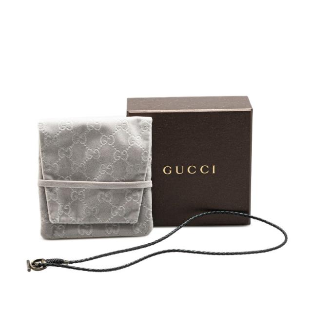 グッチ ホースビット チョーカー #18 ブラック レザー SV925 シルバー レディース GUCCI 【中古】_5