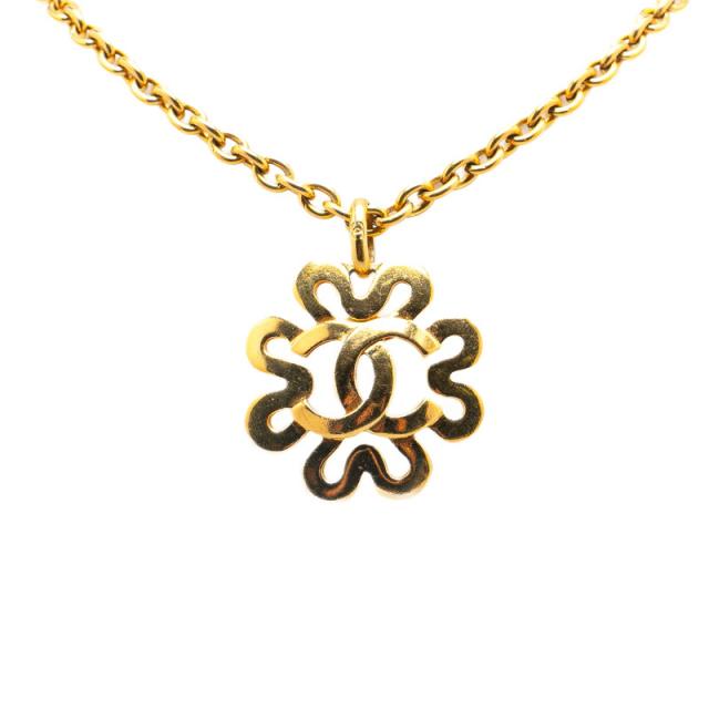 シャネル ヴィンテージ ココマーク ネックレス ゴールド メッキ レディース CHANEL 【中古】