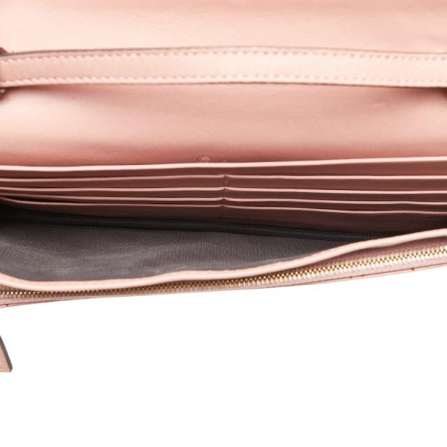 GUCCI ショルダーウォレット　新品・未使用・ピンク GUCCI グッチ マイクログッチシマ ショルダーウォレット／長財布