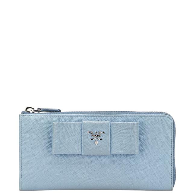 PRADA　長財布　水色 ブルー（青）系 ミラノ PRADA(プラダ) 長財布(レディース) - 海外通販