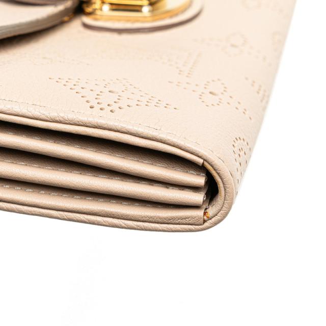 ルイヴィトン モノグラム マヒナ イリス ベージュ 長財布 M51 LOUIS VUITTON ルイヴィトン モノグラム マヒナ イリス ベージュ