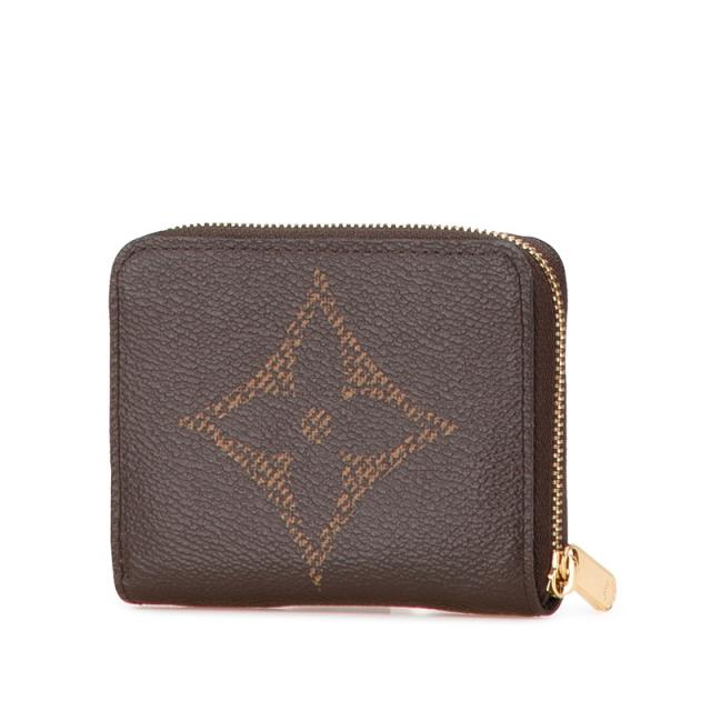ルイ ヴィトン モノグラム ジャイアント ジッピー コインパース コインケース M67690 ブラウン PVC メッキ LOUIS VUITTON 【中古】_1