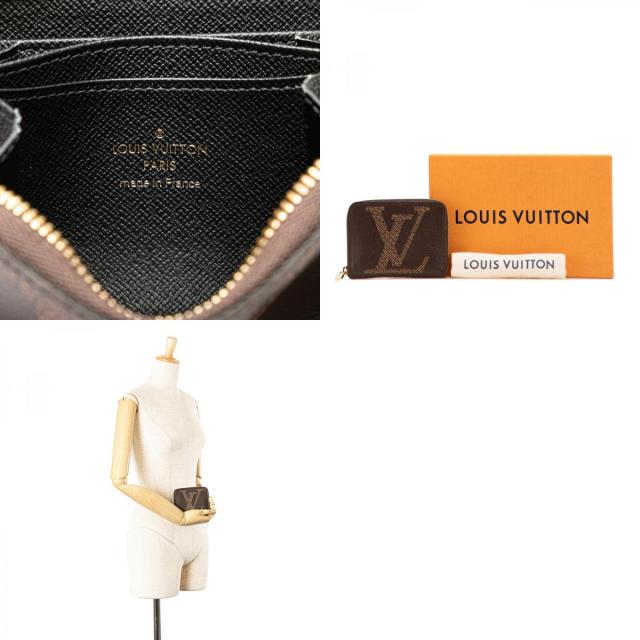 ルイ ヴィトン モノグラム ジャイアント ジッピー コインパース コインケース M67690 ブラウン PVC メッキ LOUIS VUITTON 【中古】_9