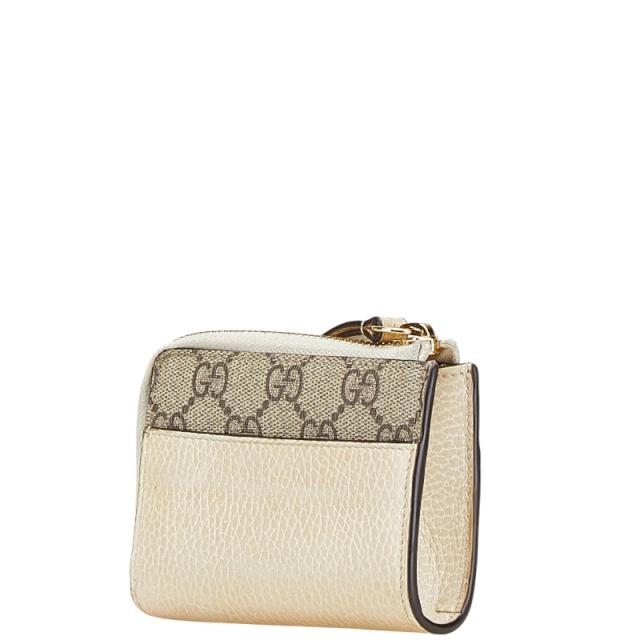 グッチ GGスプリーム GGマーモント L字ファスナー 二つ折り財布 658609