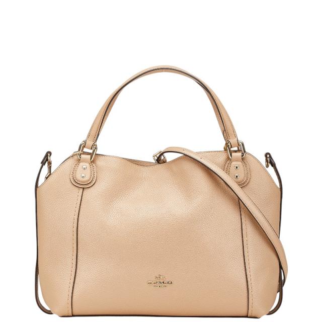 COACH コーチベージュ レザー ハンドバッグ コーチ EDIE COACH コーチベージュ レザー ハンドバッグ コーチ EDIE
