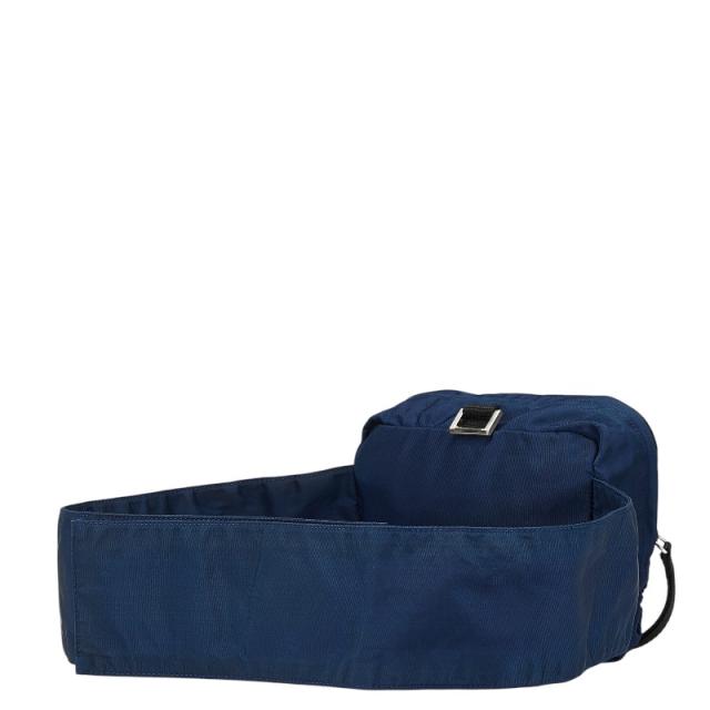 【最終値下げ】PRADA ネイビー ボディバッグ PRADA ネイビー ボディバッグ プラダ 三角ロゴプレート ウエスト