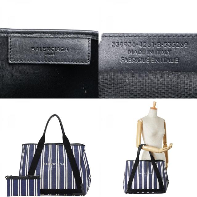 バレンシアガ ネイビーカバス M ハンドバッグ トートバッグ 339936