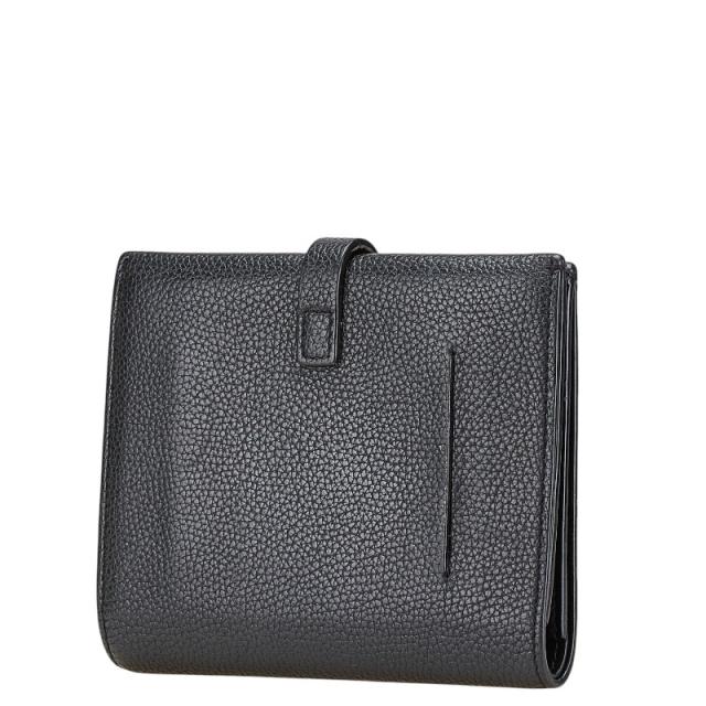 BURBERRY バーバリー 折り財布 TB金具 本革 レザー ブラック burberry