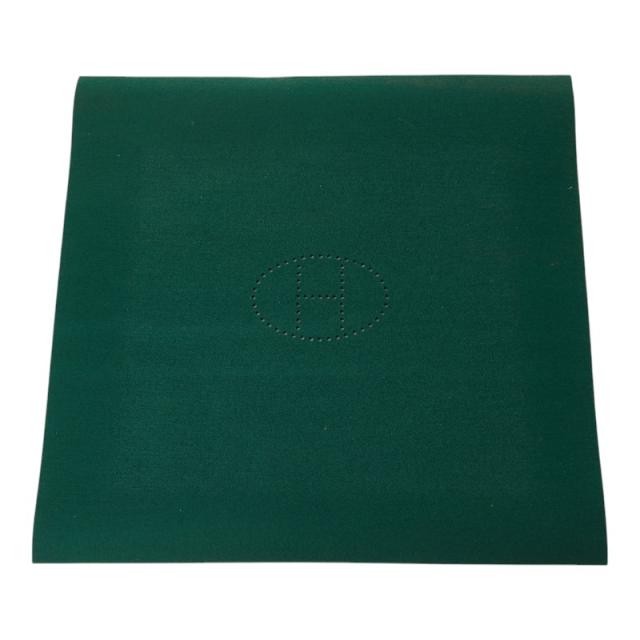 エルメス Hロゴ プレイマット ゲームマット グリーン フェルト レディース HERMES 【中古】