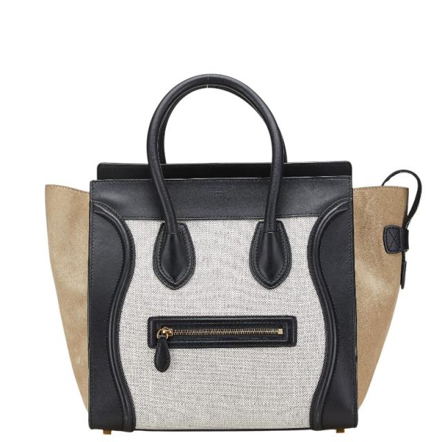 中古】コーチ COACH レザー トートバッグ ハンドバッグ ロゴ グレー