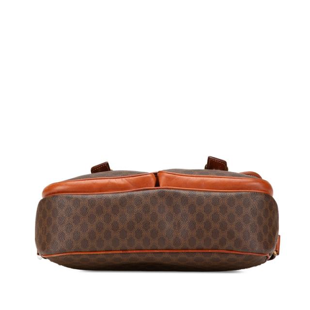 セリーヌ マカダム ハンドバッグ ショルダーバッグ ブラウン PVC レザー レディース CELINE 【中古】_2