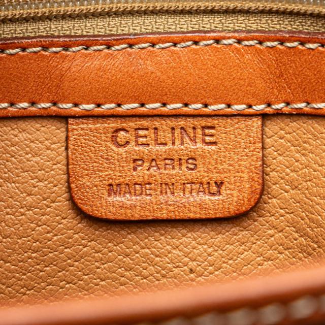 セリーヌ マカダム ハンドバッグ ショルダーバッグ ブラウン PVC レザー レディース CELINE 【中古】_7