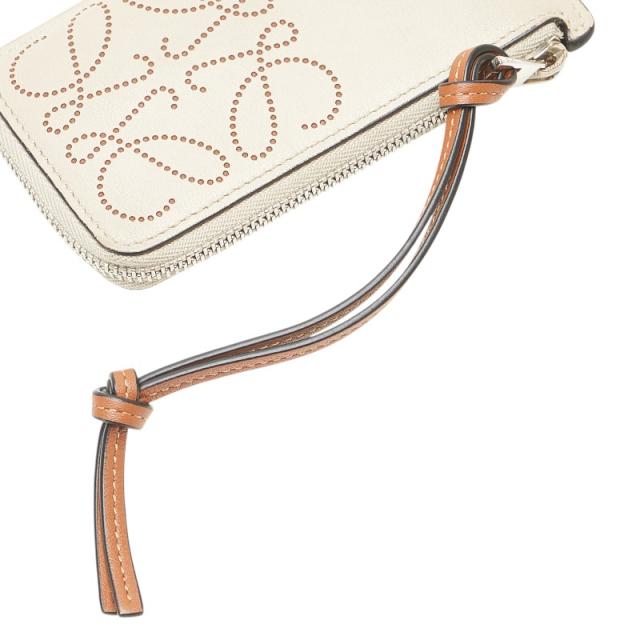 ロエベ アナグラム コインケース ベージュ レザー レディース LOEWE 【中古】_3