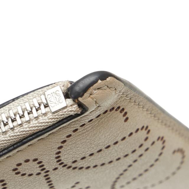 ロエベ アナグラム コインケース ベージュ レザー レディース LOEWE 【中古】_6