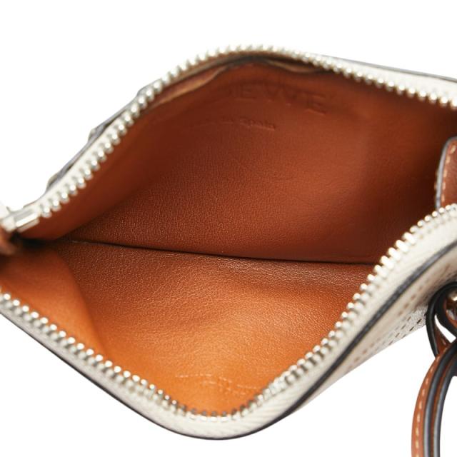 ロエベ アナグラム コインケース ベージュ レザー レディース LOEWE 【中古】_8