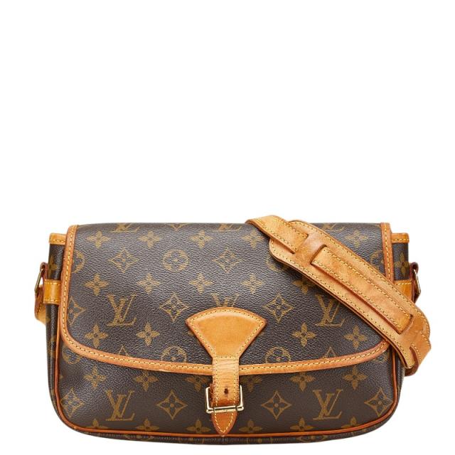 ルイ ヴィトン モノグラム ソローニュ ショルダーバッグ M42250 ブラウン PVC レザー レディース LOUIS VUITTON 【中古】