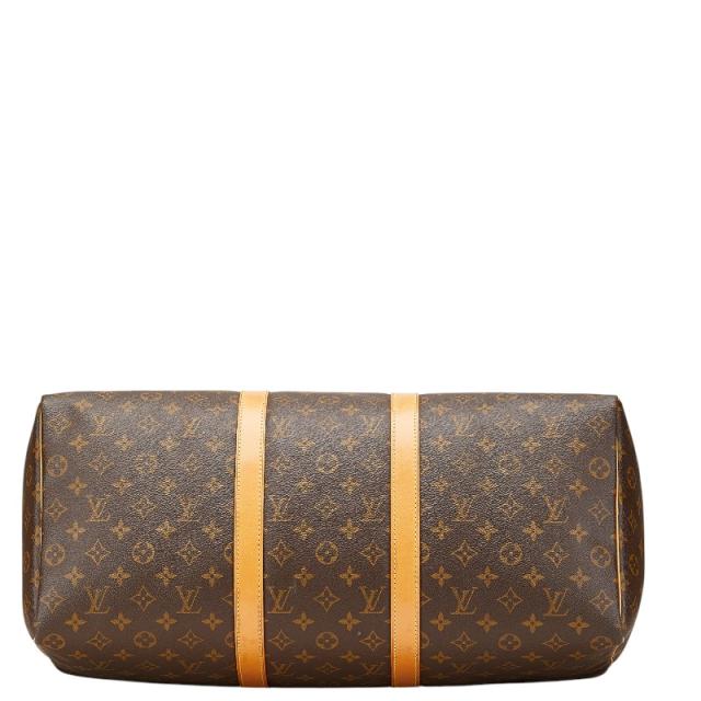 LOUIS VUITTON キーポル50 モノグラム モノグラム レザー×PVC ブラウン