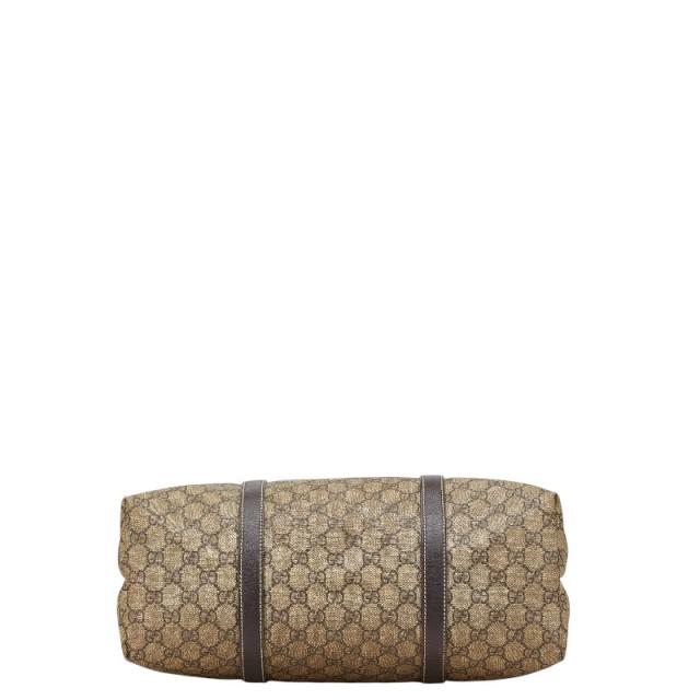 グッチ GGスプリーム トートバッグ ショルダーバッグ 223668 ベージュ ブラウン PVC レザー レディース GUCCI 【中古】 グッチ GGスプリーム トートバッグ ショルダーバッグ 223668 ベージュ