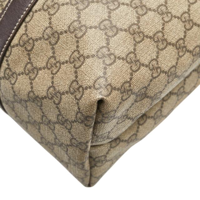 グッチ GGスプリーム トートバッグ ショルダーバッグ 223668 ベージュ ブラウン PVC レザー レディース GUCCI 【中古】_3