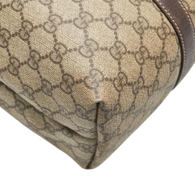 グッチ GGスプリーム トートバッグ ショルダーバッグ 223668 ベージュ ブラウン PVC レザー レディース GUCCI 【中古】_6