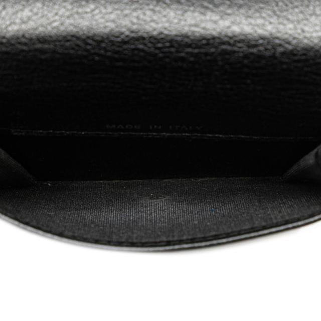 シャネル カメリア ココマーク 三つ折り財布 コンパクトウォレット ブラック ラムスキン レディース CHANEL 【中古】_5