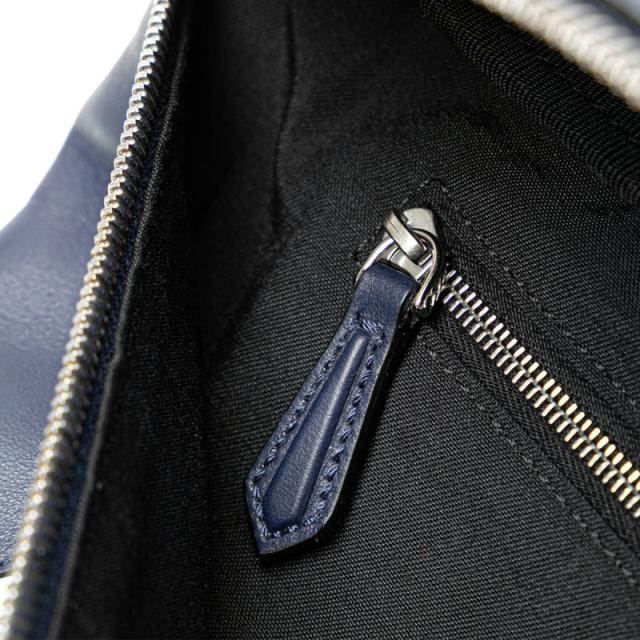フェンディ バグズアイ ウエストバッグ ボディバッグ 7VA434 ネイビー レザー メンズ FENDI 【中古】_7