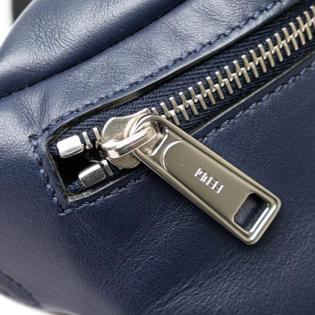 フェンディ バグズアイ ウエストバッグ ボディバッグ 7VA434 ネイビー レザー メンズ FENDI 【中古】_5