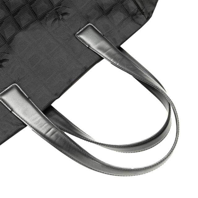 シャネル ニュートラベルラインMM ココマーク トートバッグ ショルダーバッグ ブラック ナイロン レザー レディース CHANEL 【中古】_3
