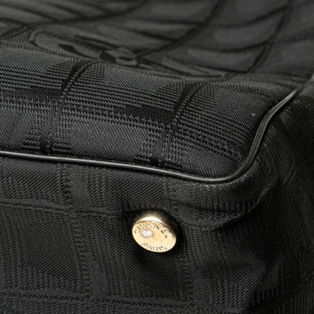 シャネル ニュートラベルラインMM ココマーク トートバッグ ショルダーバッグ ブラック ナイロン レザー レディース CHANEL 【中古】_6