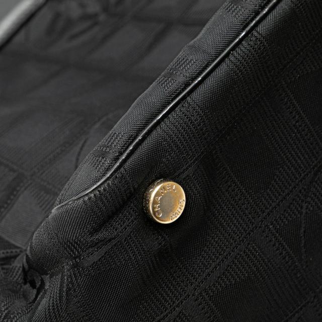 シャネル ニュートラベルラインMM ココマーク トートバッグ ショルダーバッグ ブラック ナイロン レザー レディース CHANEL 【中古】_5