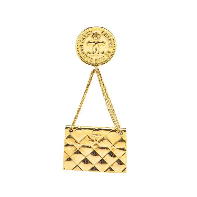 シャネル 31 RUE CAMBON ココマーク マトラッセ ブローチ ゴールド メッキ レディース CHANEL 【中古】 34,710円