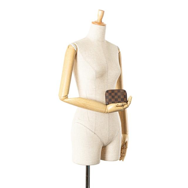 ルイ ヴィトン ダミエ ジッピー コインパース コインケース 小銭入れ N63070 ブラウン PVC レザー レディース LOUIS VUITTON 【中古】_9