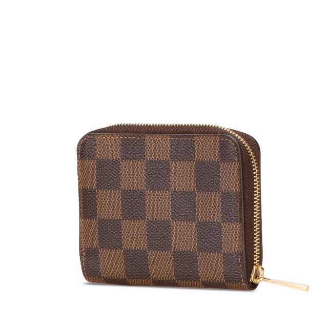 ルイ ヴィトン ダミエ ジッピー コインパース コインケース 小銭入れ N63070 ブラウン PVC レザー レディース LOUIS VUITTON 【中古】_1